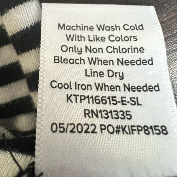 Evereve Women's Laney Stripe Mix Tank Black White Size Medium - Picture 4 of 6